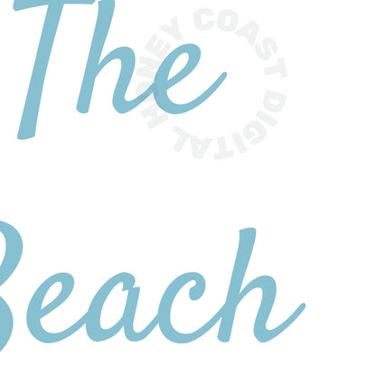 Surf Blue Meet Me At the Beach Poster