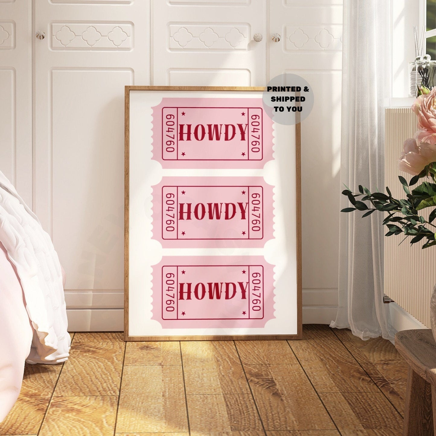 Pink Howdy Tickets Poster