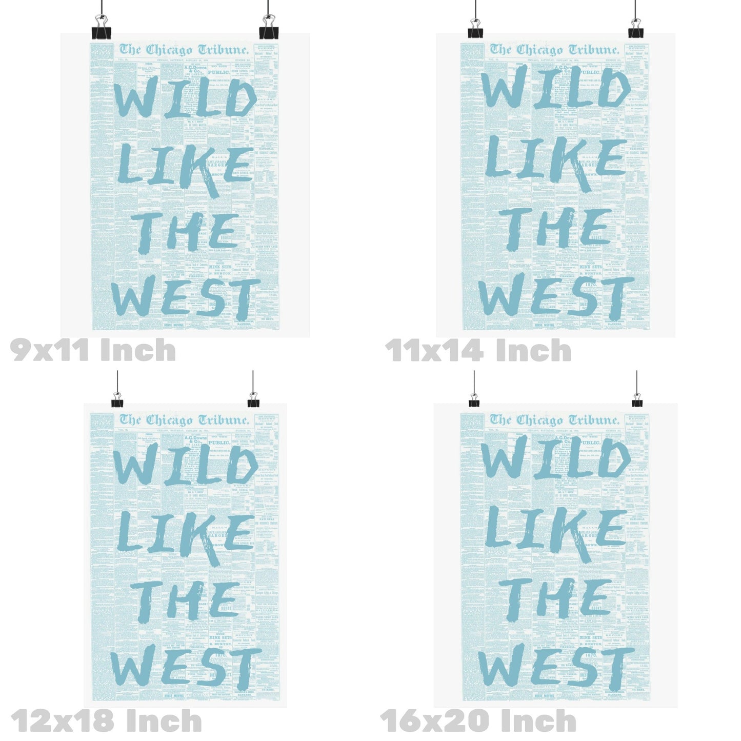 Wild Like The West Newspaper Poster