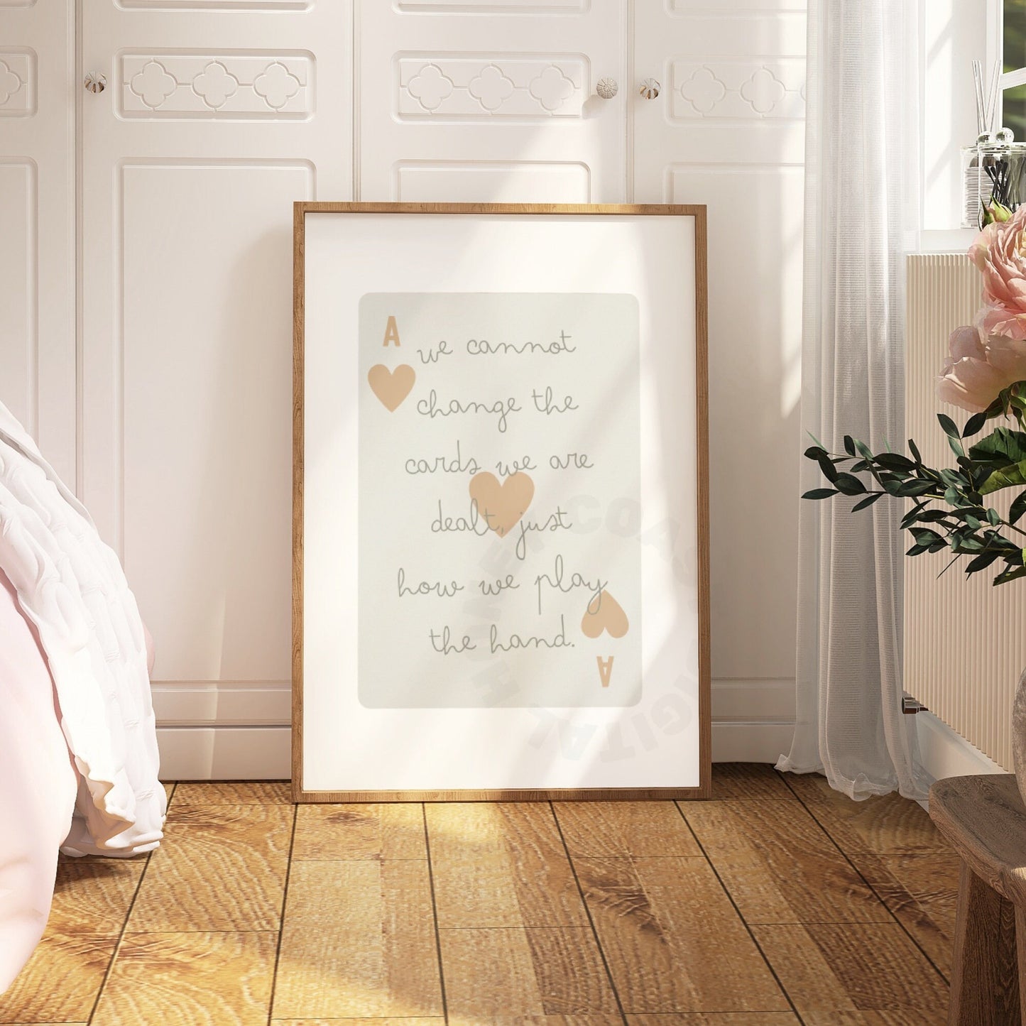 Beige Playing Card Digital Prints