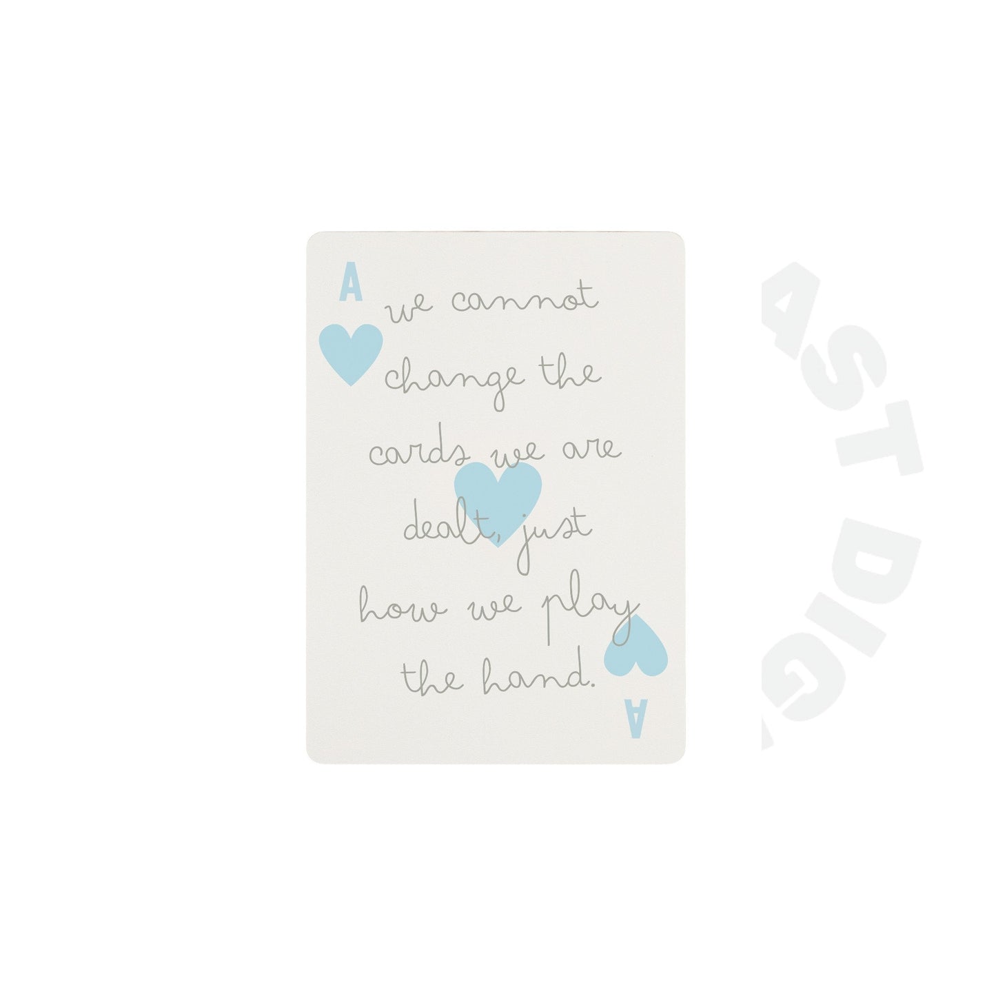 Pastel Blue Playing Card Digital Prints