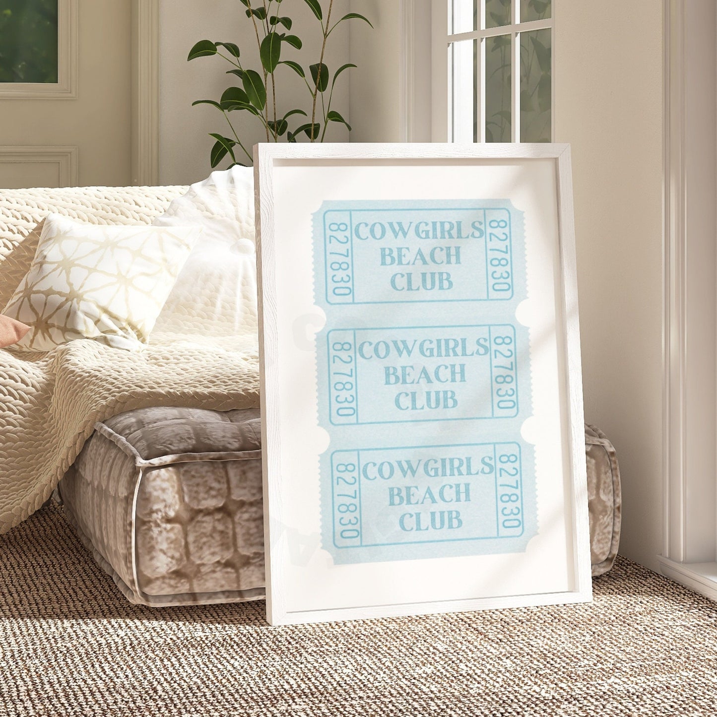 Blue Beach Club Tickets Digital Prints
