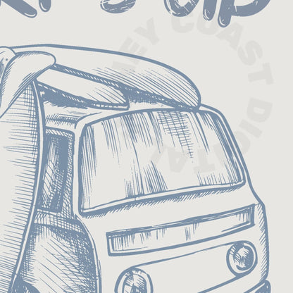 Coastal Blue Surf's Up Cowgirl Digital Prints