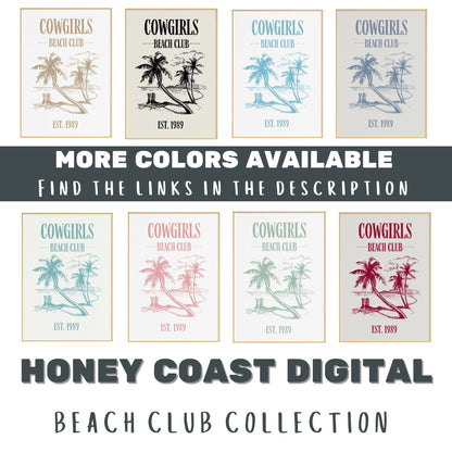 Cowgirls Beach Club Digital Prints