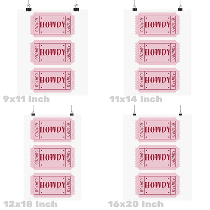 Pink Howdy Tickets Poster