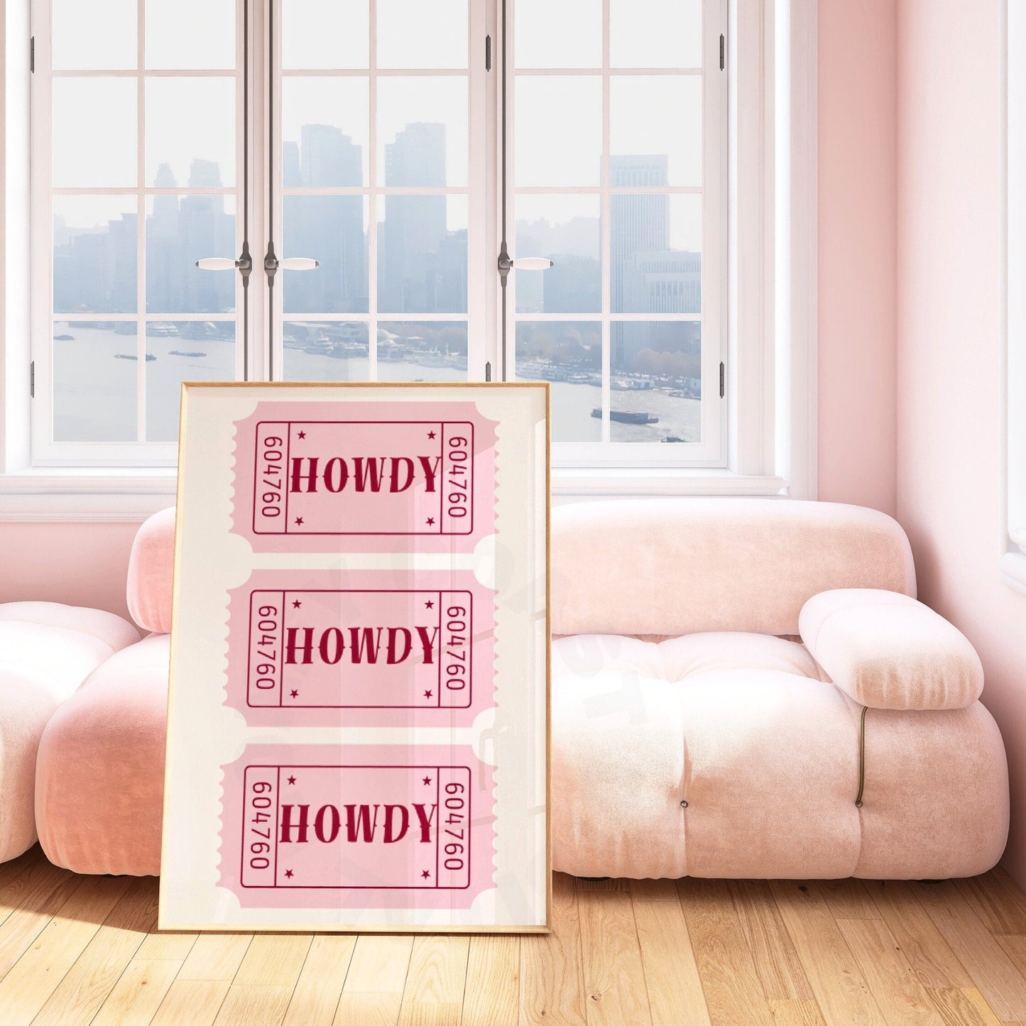 Pink Howdy Tickets Poster