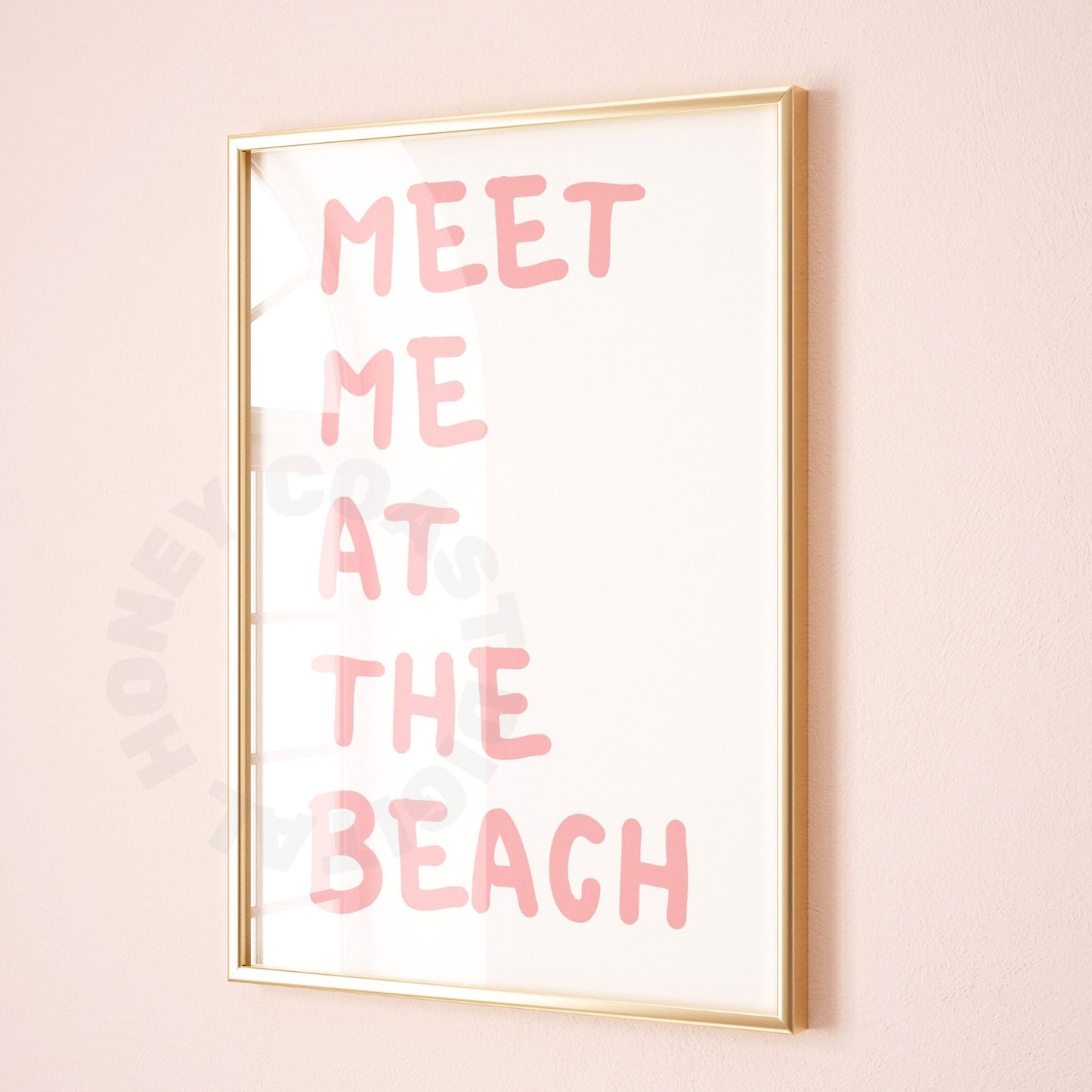 Pink Meet Me At the Beach Digital Prints