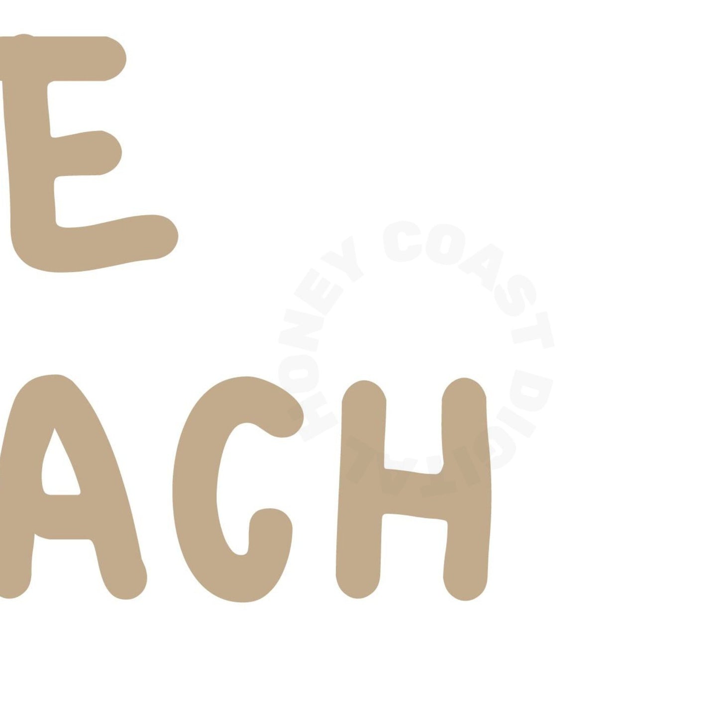 Beige Meet Me At the Beach Digital Prints