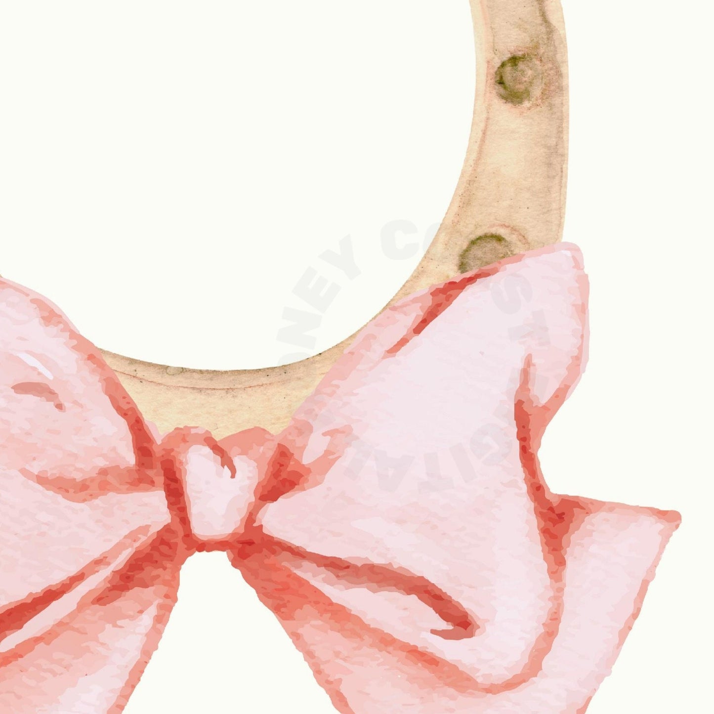 Horseshoe With A Hair Bow Digital Prints