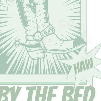 Sage Green Cowboy Boot Digital Prints