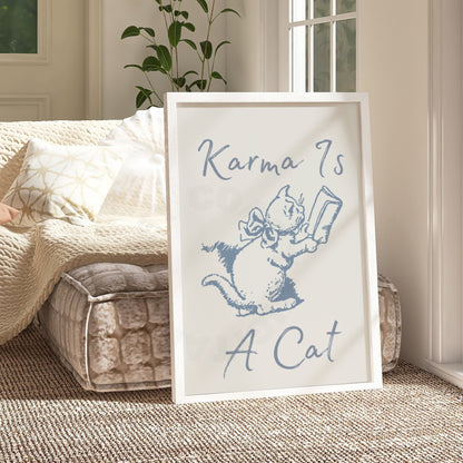Coastal Blue Karma Is A Cat Digital Prints