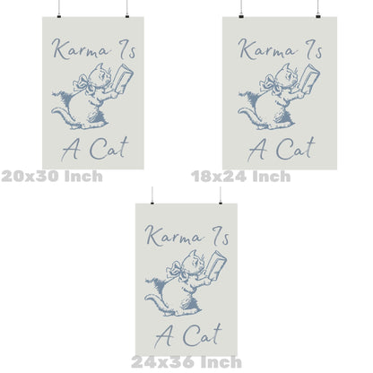 Coastal Blue Karma Is A Cat Poster