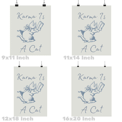 Coastal Blue Karma Is A Cat Poster