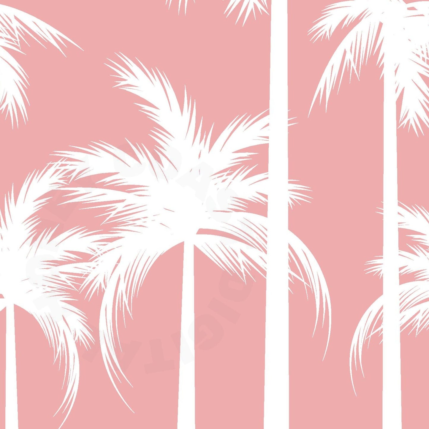 Landscape Pink Palm Trees Digital Prints