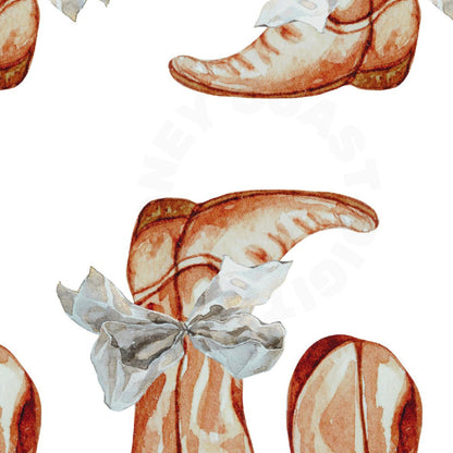 Rustic Hair Bow & Cowboy Boot Digital Prints