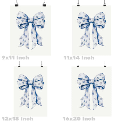 Floral Hair Bow Poster