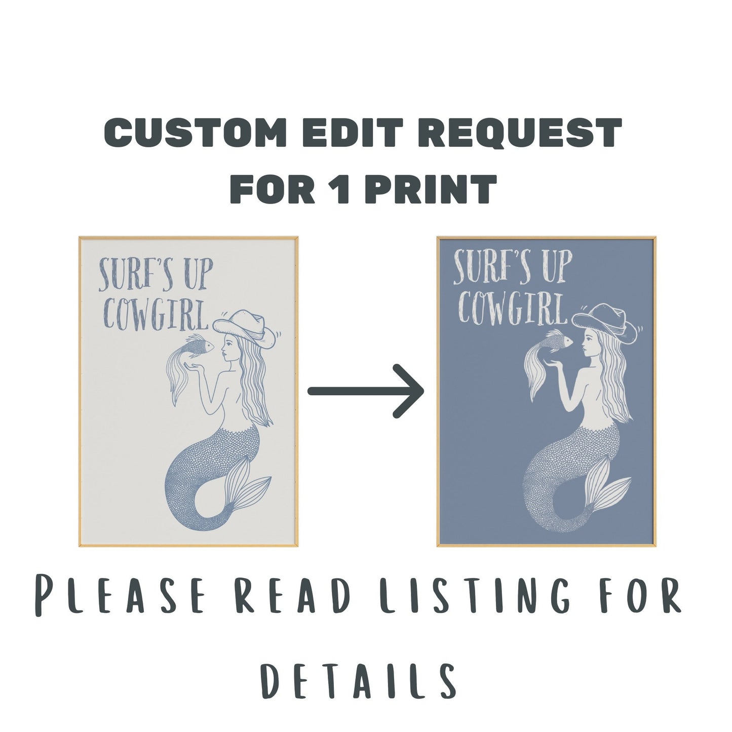 Custom Edit Request For 1 Purchased Digital Print