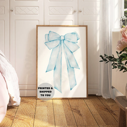 Baby Blue Hair Bow Poster