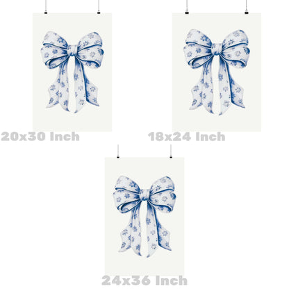 Floral Hair Bow Poster