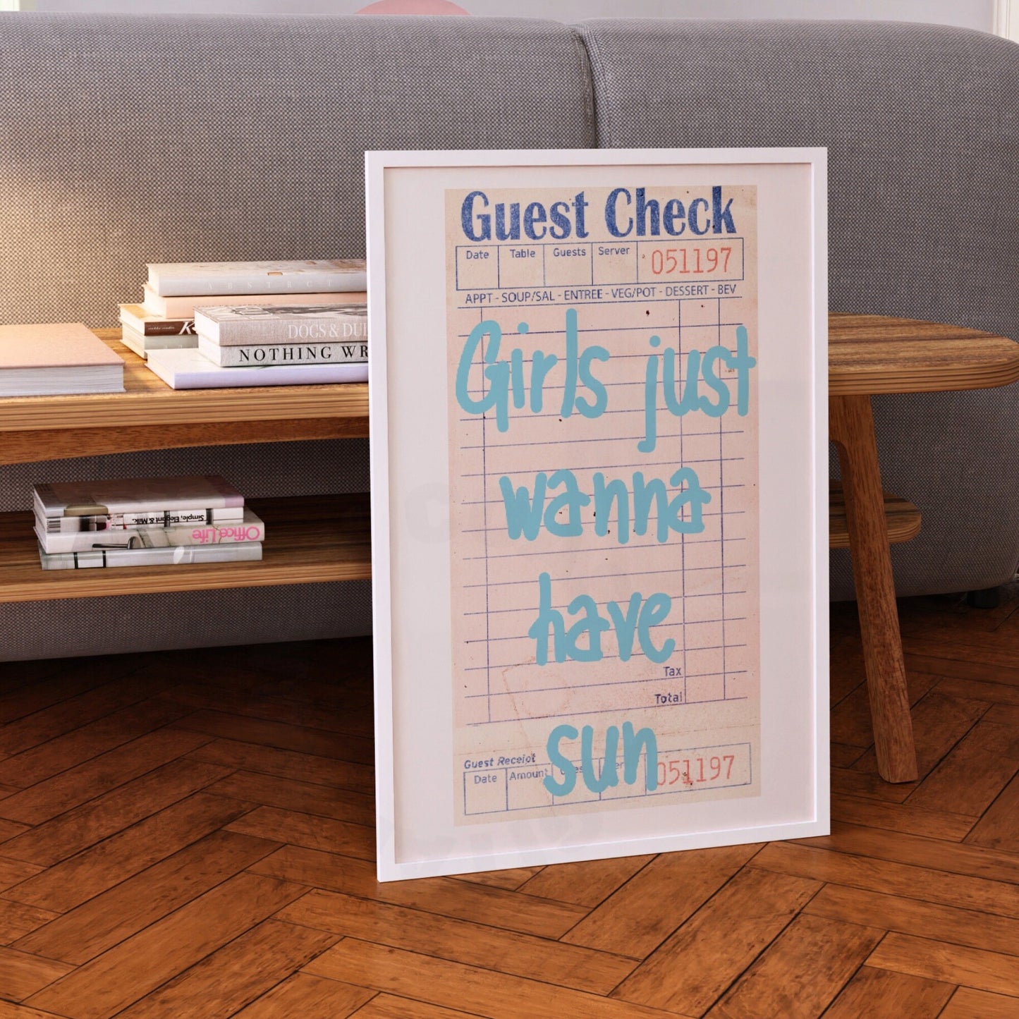 Girls Just Wanna Have Sun Guest Check Digital Prints