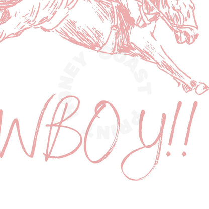 Pink Giddy Up Cowboy Digital Prints
