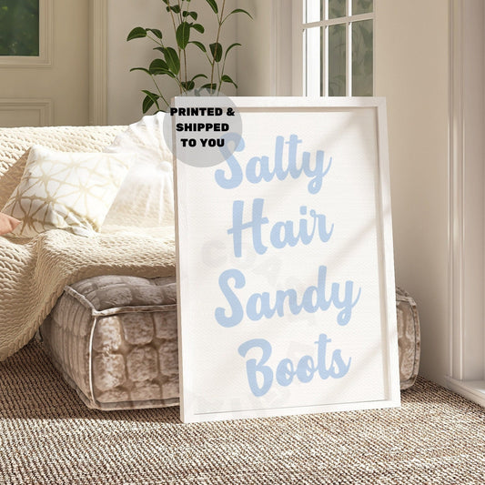 Salty Hair Sandy Boots Poster