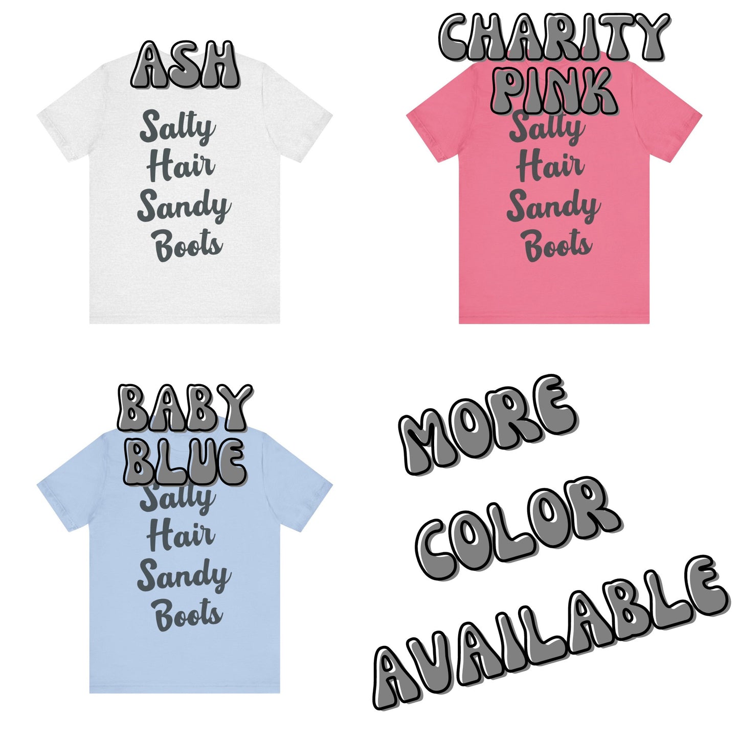Monotone Salty Hair Sandy Boots  T-Shirt