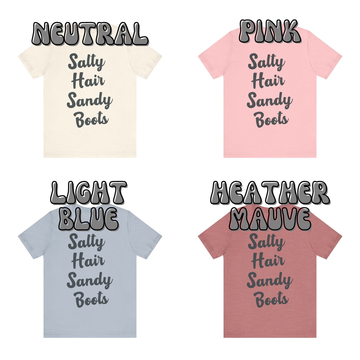 Monotone Salty Hair Sandy Boots  T-Shirt