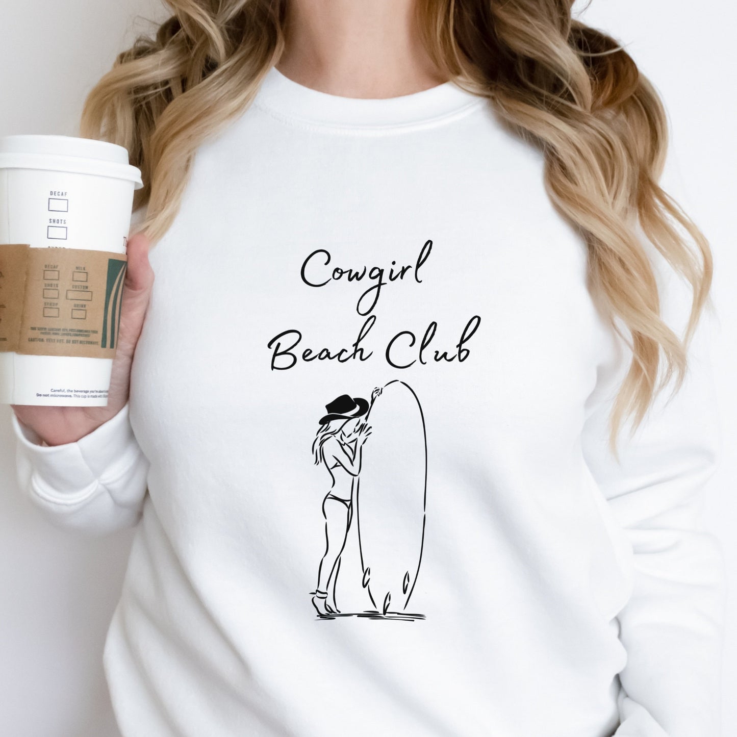 Black Beach Club Girl Sweatshirt