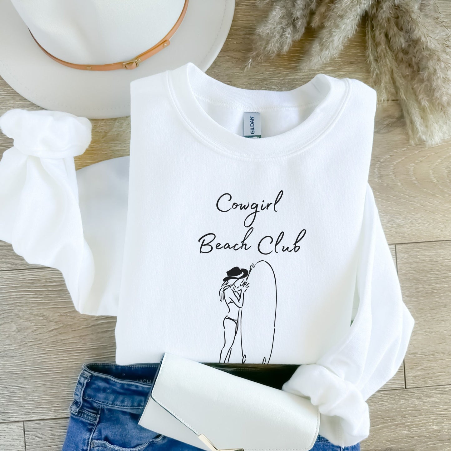 Black Beach Club Girl Sweatshirt