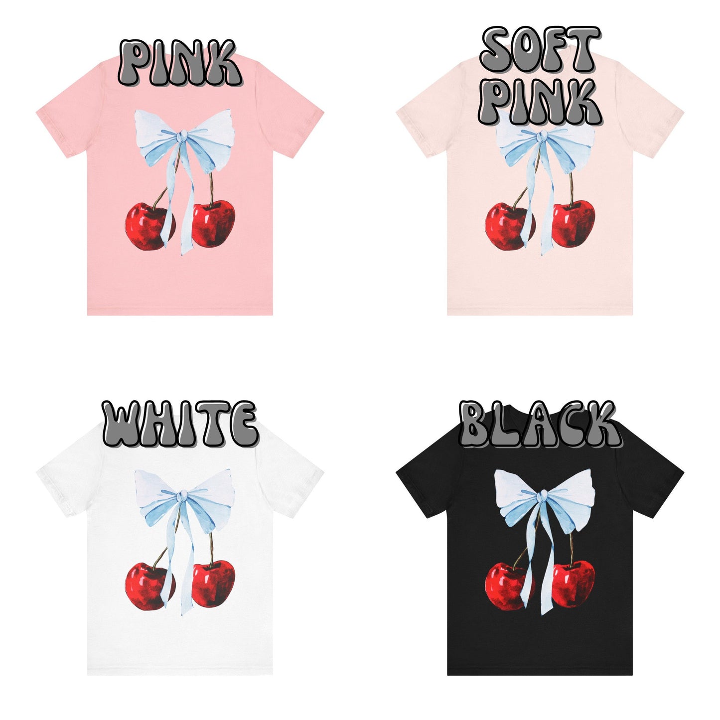 Coquette Cherry With Bow T-Shirt