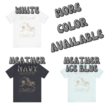 Beige Giddy Up Cowboy T-Shirt