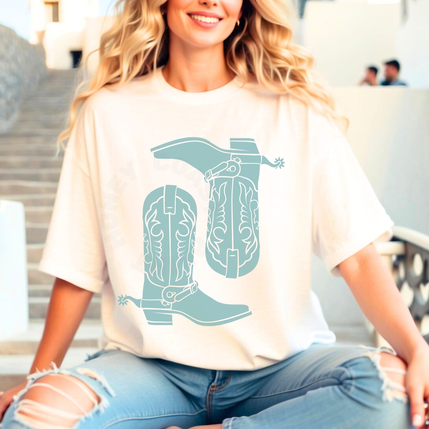 Seafoam Cowboy Boots T-Shirt