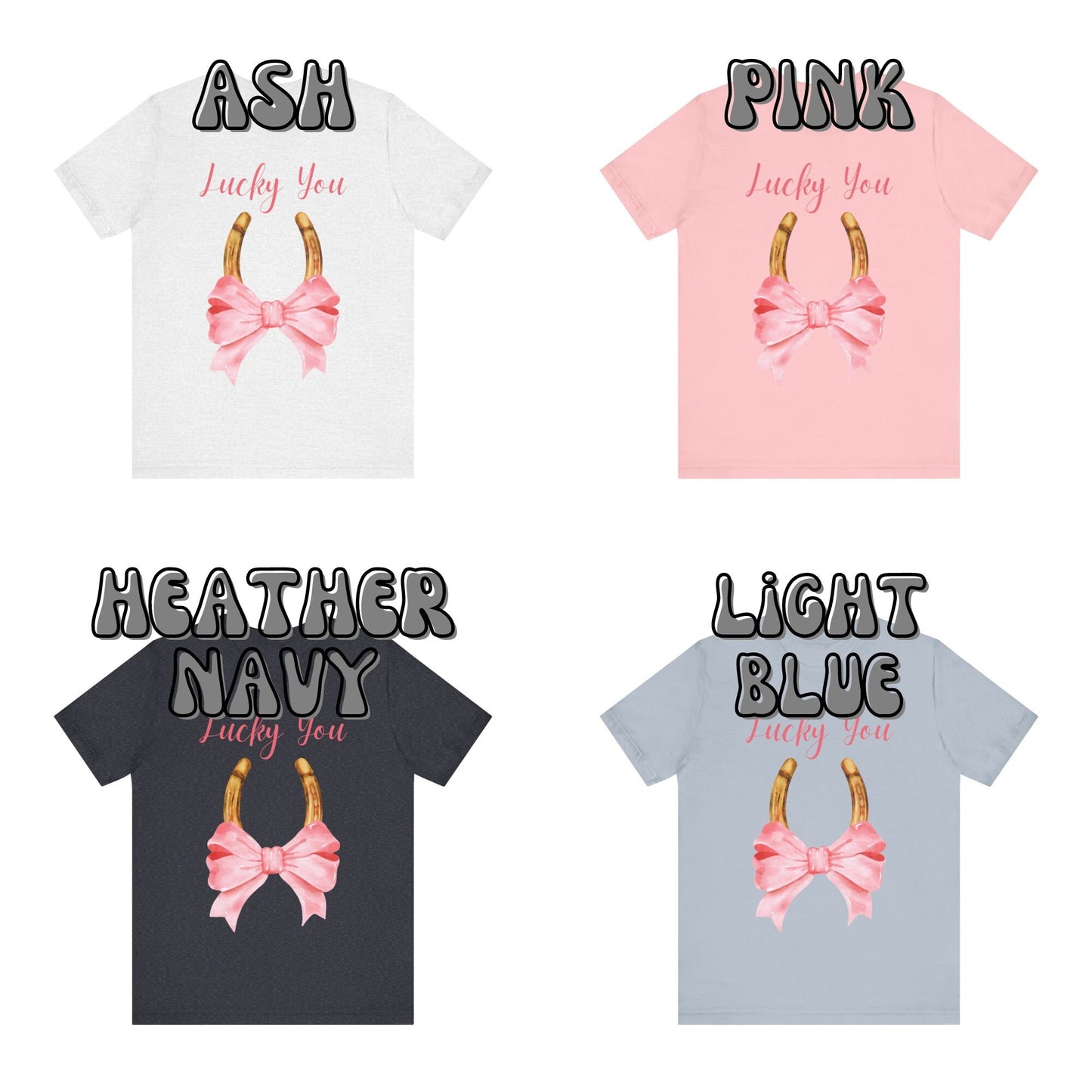 Lucky You Horseshoe With Bow T-Shirt