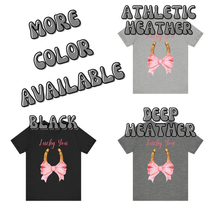 Lucky You Horseshoe With Bow T-Shirt