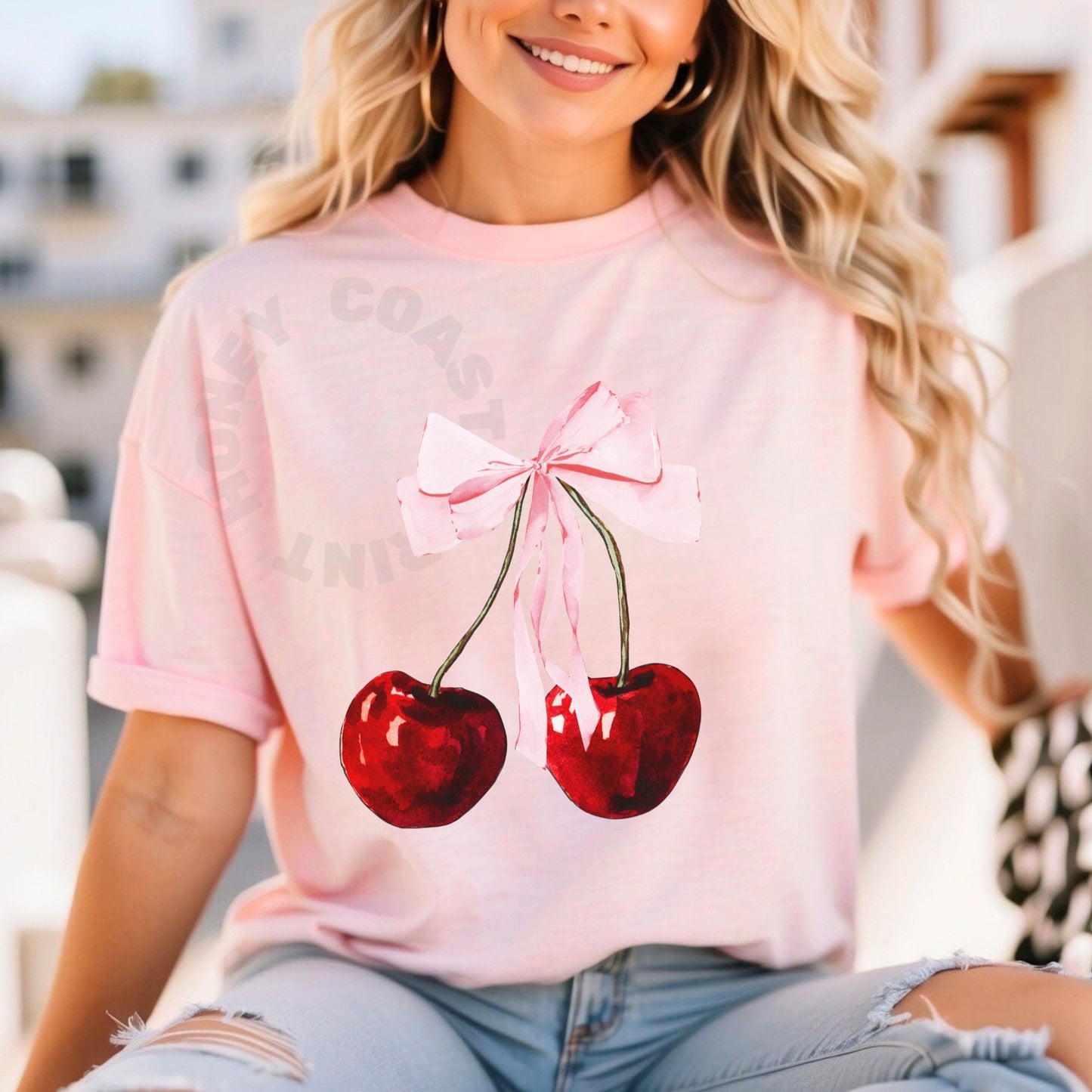 Cherry With Bow T-Shirt