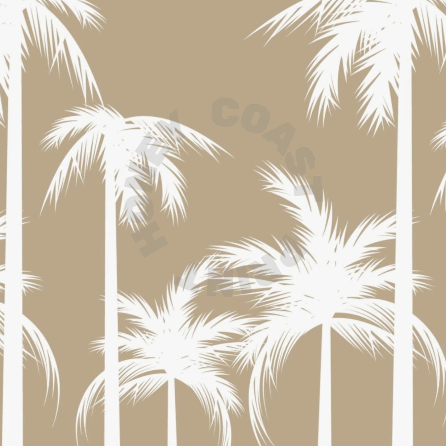 Landscape Beige Palm Trees Poster