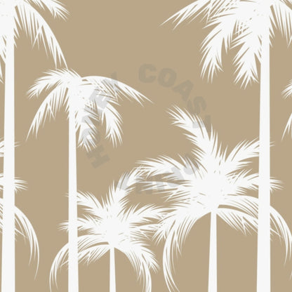 Landscape Beige Palm Trees Poster