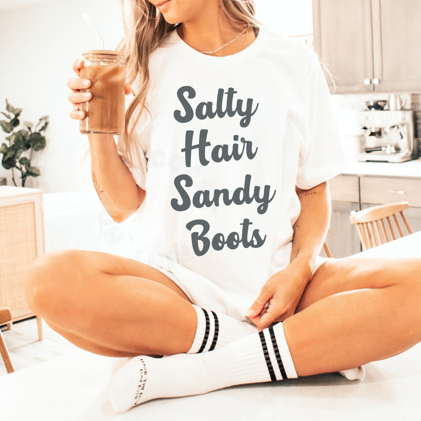 Monotone Salty Hair Sandy Boots  T-Shirt