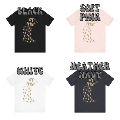 Beige Western Boots Yee Haw T-Shirt