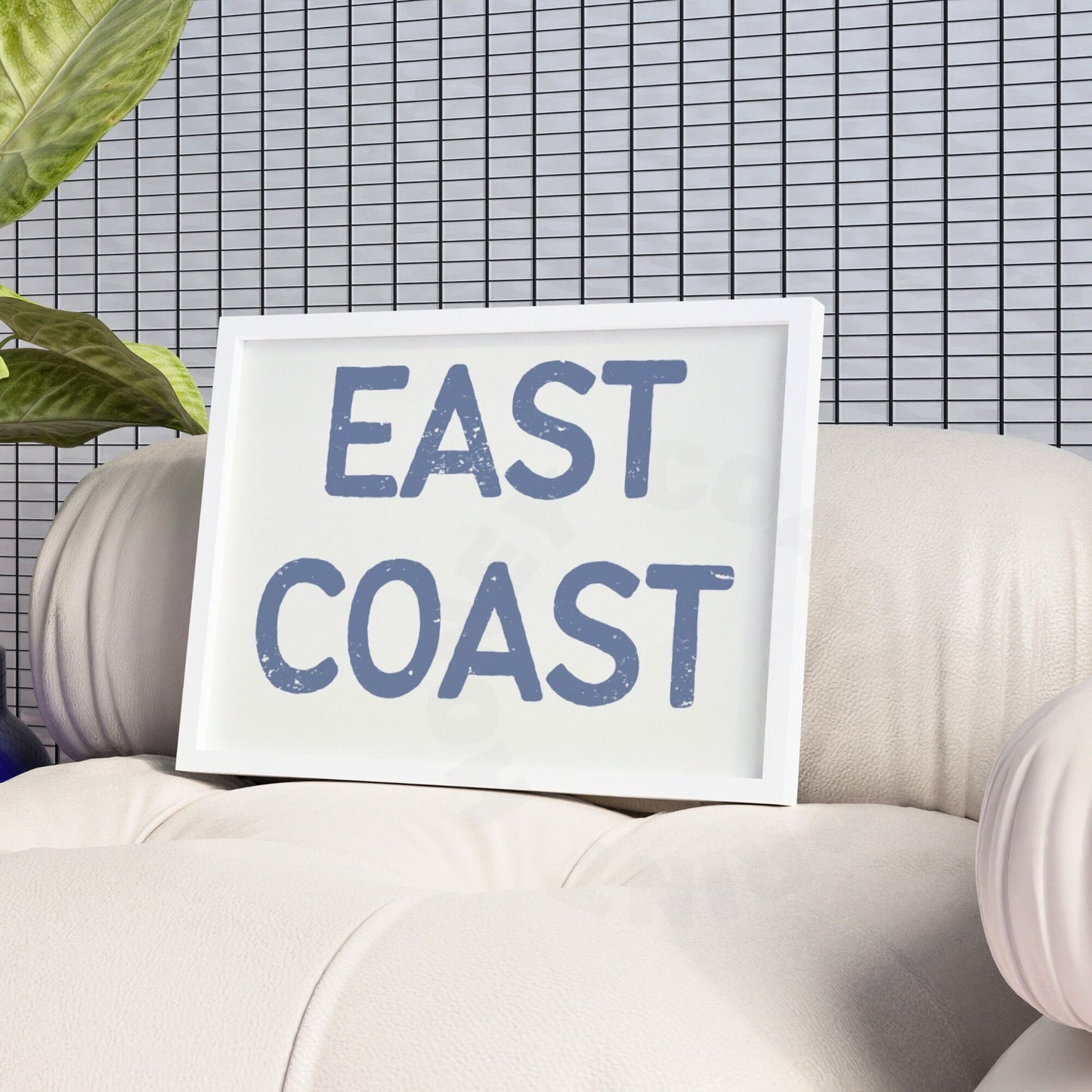 Landscape Coastal Blue East Coast Poster