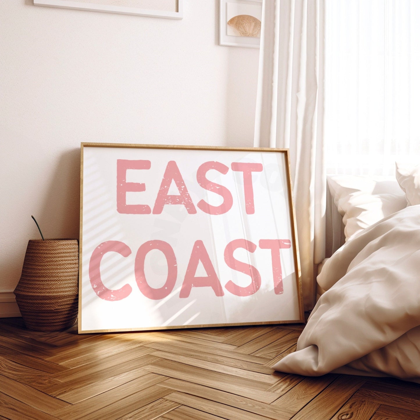 Landscape Pink East Coast Poster