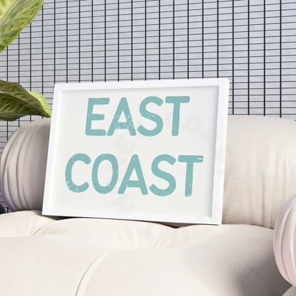 Landscape Seafoam Green East Coast Poster