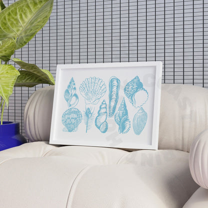 Landscape Surf Blue Seashells Digital Prints