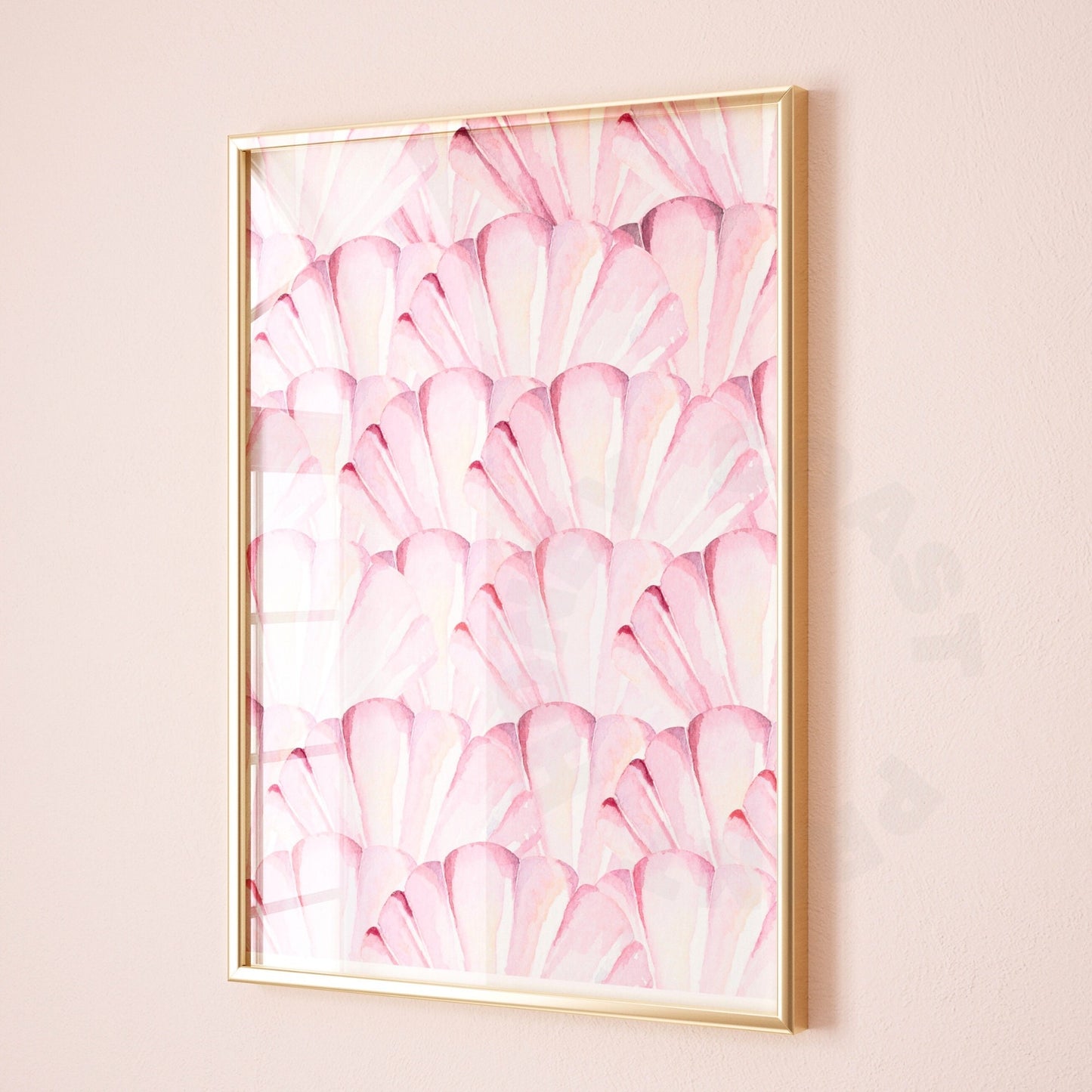 Pink Seashells Digital Prints