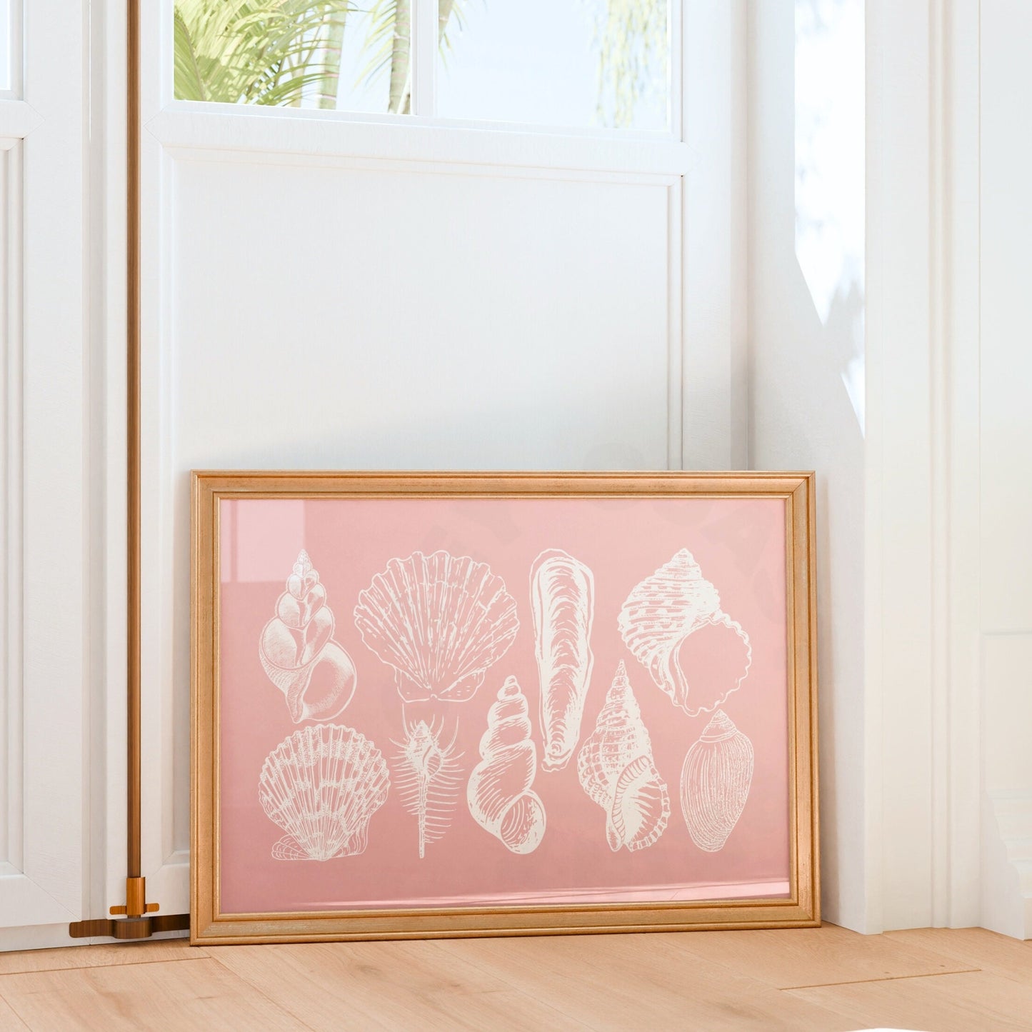 Landscape Pink Seashells Poster