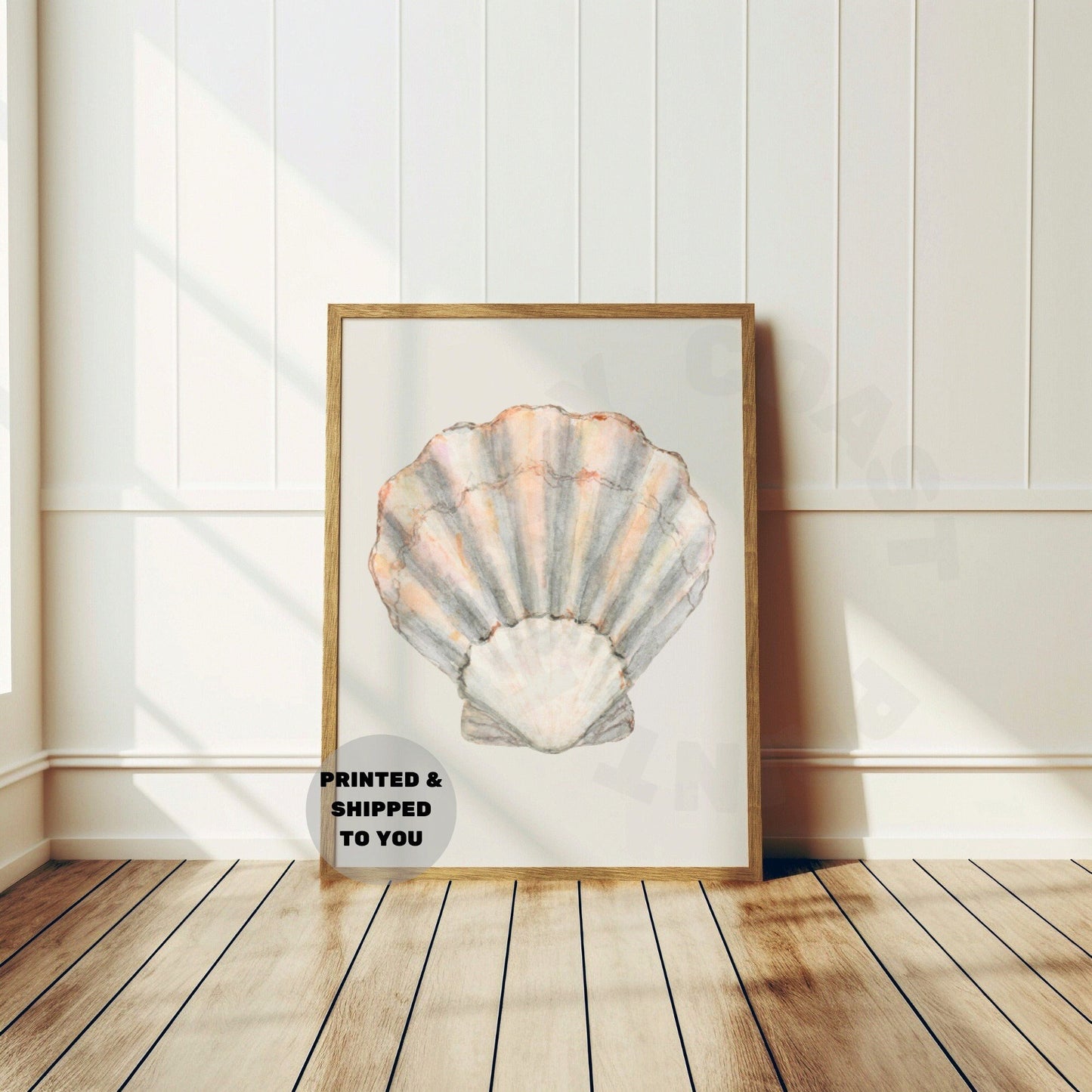 Rustic Seashell Poster