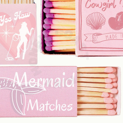 Landscape Retro Pink Coastal Cowgirl Matchboxes Digital Prints