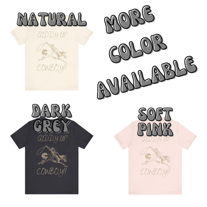 Beige Giddy Up Cowboy T-Shirt