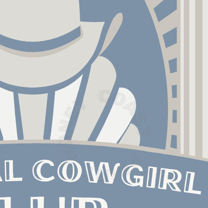 Coastal Blue Coastal Cowgirl Club Seashell Poster